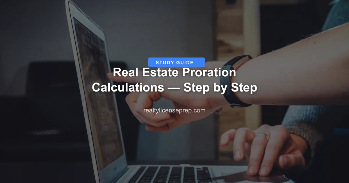 Real Estate Proration Calculations — Step by Step